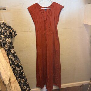 Burnt orange Scoop maxi dress